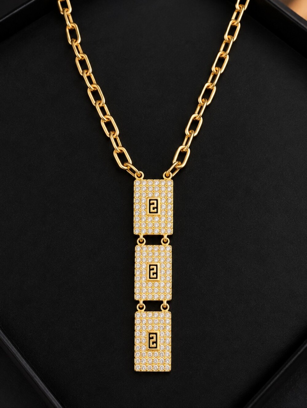 Elegant Gold and Silver Chain Necklace